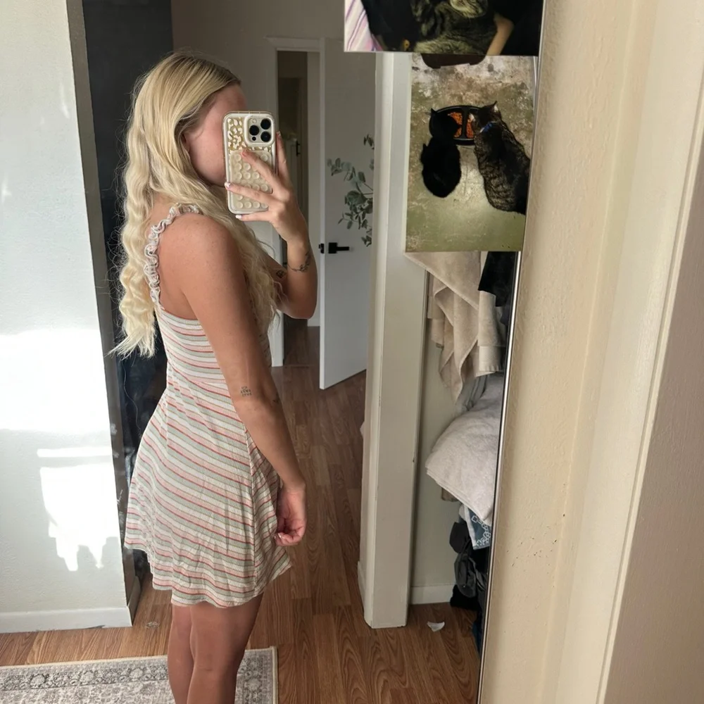 Altar'd State Multicolor Striped Mini Dress - Picture 2 of 5